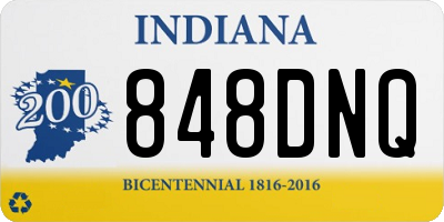 IN license plate 848DNQ