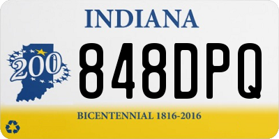 IN license plate 848DPQ