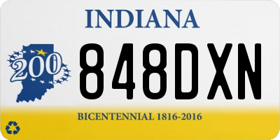 IN license plate 848DXN