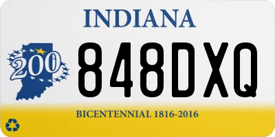 IN license plate 848DXQ