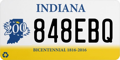 IN license plate 848EBQ