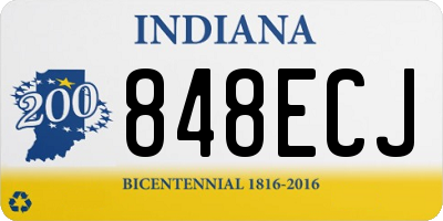 IN license plate 848ECJ