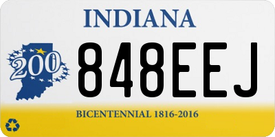 IN license plate 848EEJ