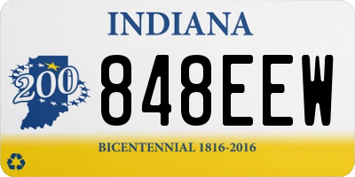 IN license plate 848EEW