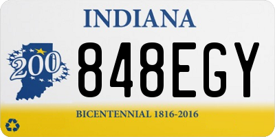 IN license plate 848EGY