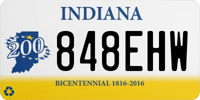 IN license plate 848EHW
