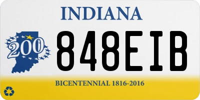 IN license plate 848EIB