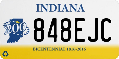 IN license plate 848EJC