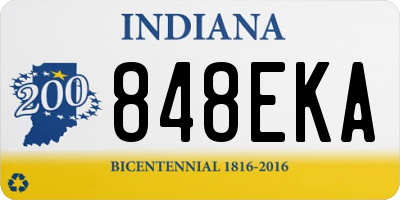 IN license plate 848EKA