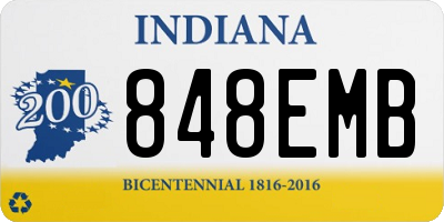 IN license plate 848EMB