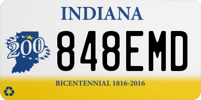 IN license plate 848EMD