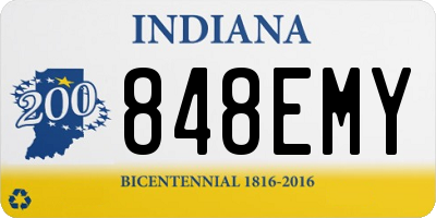 IN license plate 848EMY