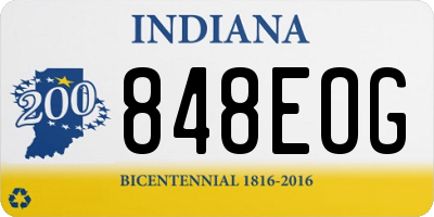 IN license plate 848EOG