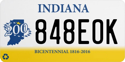 IN license plate 848EOK
