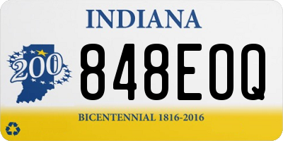 IN license plate 848EOQ