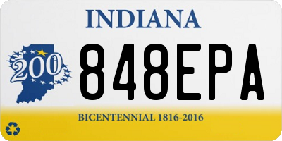 IN license plate 848EPA
