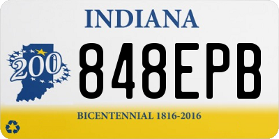 IN license plate 848EPB