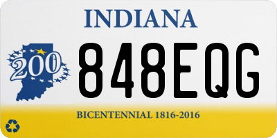 IN license plate 848EQG
