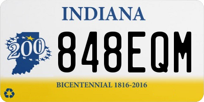 IN license plate 848EQM