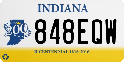 IN license plate 848EQW