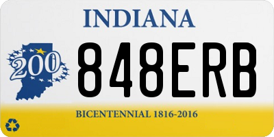 IN license plate 848ERB