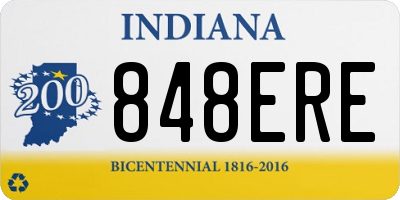 IN license plate 848ERE