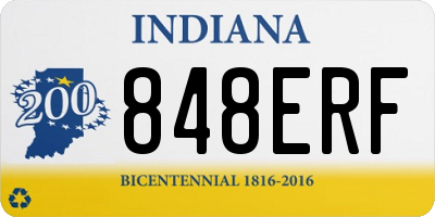 IN license plate 848ERF