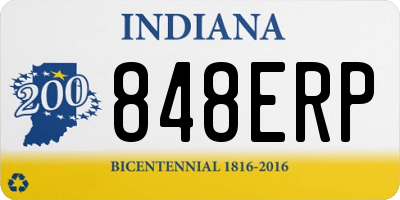IN license plate 848ERP