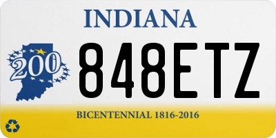 IN license plate 848ETZ