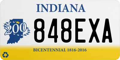 IN license plate 848EXA