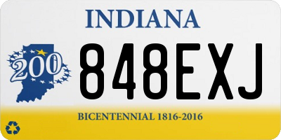 IN license plate 848EXJ