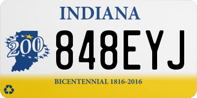 IN license plate 848EYJ