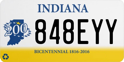 IN license plate 848EYY