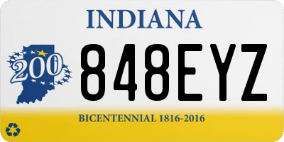 IN license plate 848EYZ
