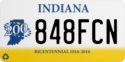 IN license plate 848FCN