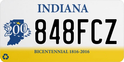 IN license plate 848FCZ