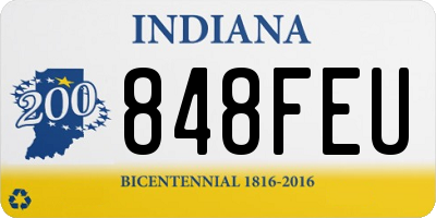 IN license plate 848FEU