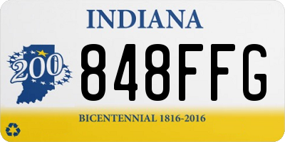 IN license plate 848FFG