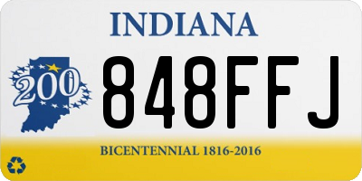 IN license plate 848FFJ
