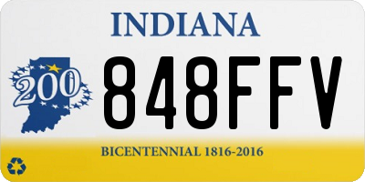 IN license plate 848FFV