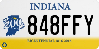 IN license plate 848FFY