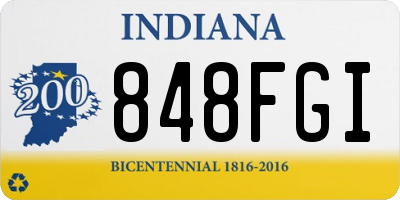 IN license plate 848FGI