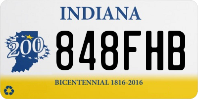 IN license plate 848FHB