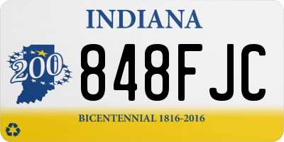 IN license plate 848FJC