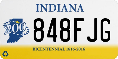 IN license plate 848FJG