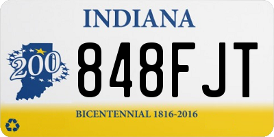 IN license plate 848FJT
