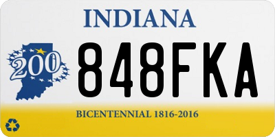 IN license plate 848FKA
