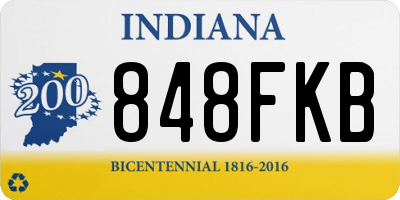 IN license plate 848FKB