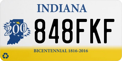 IN license plate 848FKF