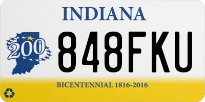 IN license plate 848FKU